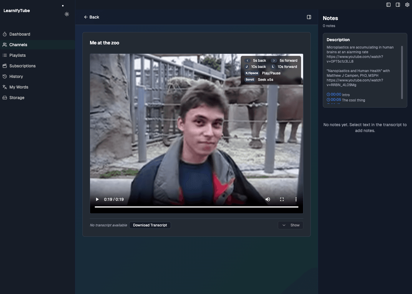 LearnifyTube Player - Distraction-Free Learning